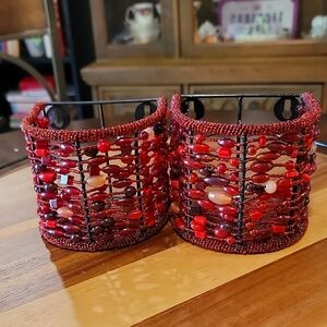 Beaded Wall Sconces Set Of Two Pottery Barn